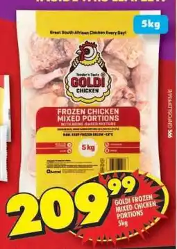 Shoprite GOLDI FROZEN MIXED CHICKEN PORTIONS 5kg offer
