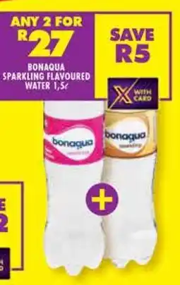 Shoprite BONAQUA SPARKLING FLAVOURED WATER 1,5ℓ offer