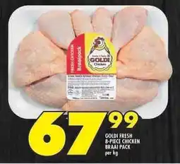 Shoprite GOLDI FRESH 8-PIECE CHICKEN BRAAI PACK offer