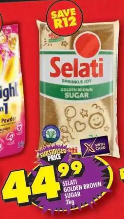 Shoprite Selati Golden Brown Sugar 2kg offer
