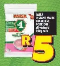 Shoprite IWISA INSTANT MAIZE BREAKFAST PORRIDGE offer