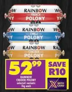 Shoprite RAINBOW CHICKEN POLONY offer