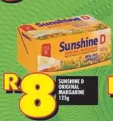 Shoprite SUNSHINE D ORIGINAL MARGARINE 125g offer