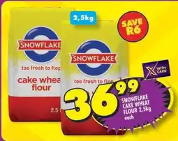 Shoprite Snowflake Cake Wheat Flour 2.5kg offer