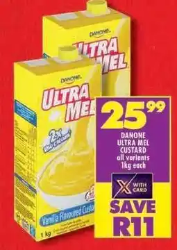 Shoprite Danone Ultra Mel Custard offer
