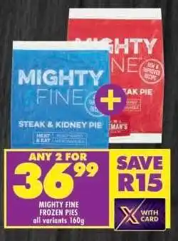Shoprite MIGHTY FINE FROZEN PIES offer