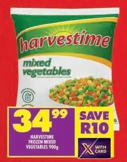 Shoprite HARVESTIME FROZEN MIXED VEGETABLES 900g offer