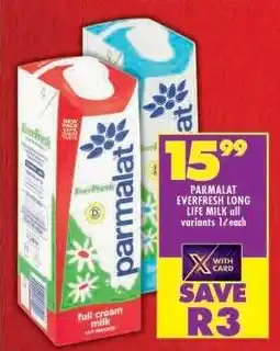 Shoprite PARMALAT EVERFRESH LONG LIFE MILK offer