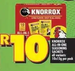 Shoprite KNORROX ALL-IN-ONE SEASONING SACHETS offer