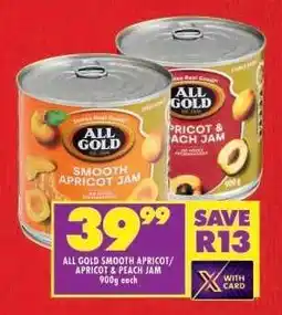 Shoprite ALL GOLD SMOOTH APRICOT/APRICOT & PEACH JAM offer