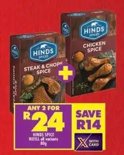Shoprite Hinds Spice Refill all variants 80g offer
