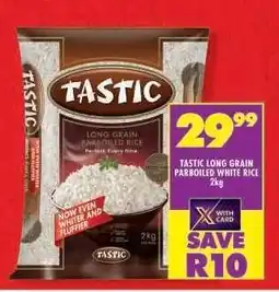 Shoprite Tastic Long Grain Parboiled White Rice 2kg offer