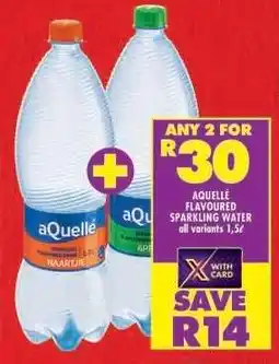 Shoprite aQuellé Flavoured Sparkling Water offer