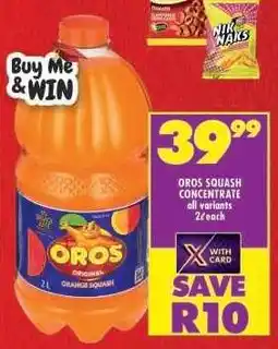 Shoprite OROS Squash Concentrate offer