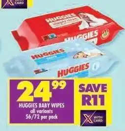 Shoprite Huggies Baby Wipes offer