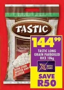 Shoprite Tastic Long Grain Parboiled Rice 10kg offer