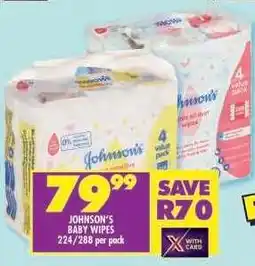 Shoprite Johnson's Baby Wipes offer