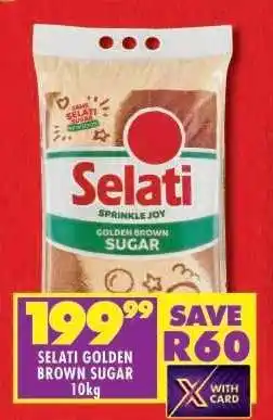 Shoprite SELATI GOLDEN BROWN SUGAR 10kg offer