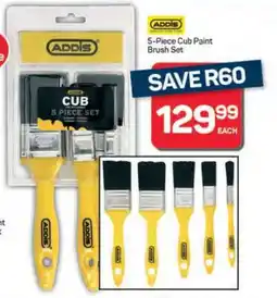 Pick n Pay Hypermarket ADDIS 5-Piece Cub Paint Brush Set offer