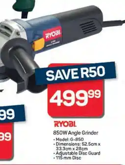 Pick n Pay Hypermarket RYOBI 850W Angle Grinder offer