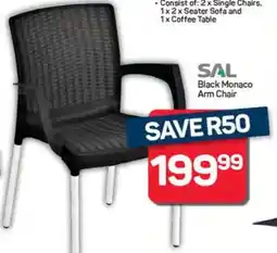 Pick n Pay Hypermarket Black Monaco Arm Chair offer