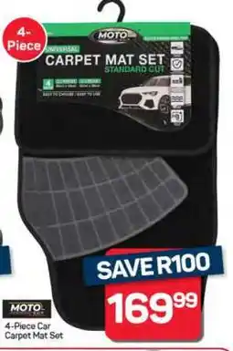 Pick n Pay Hypermarket 4-Piece Car Carpet Mat Set offer
