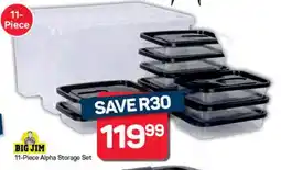Pick n Pay Hypermarket Big Jim 11-Piece Alpha Storage Set offer