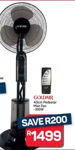 Pick n Pay Hypermarket GOLDAIR 40cm Pedestal Mist Fan offer