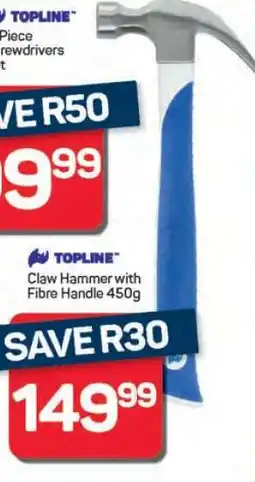 Pick n Pay Hypermarket Claw Hammer with Fibre Handle 450g offer
