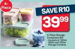 Pick n Pay Hypermarket 4-Piece Storage Containers Set offer