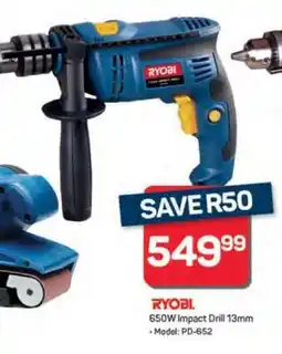 Pick n Pay Hypermarket RYOBI 650W Impact Drill 13mm offer