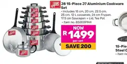 Game 38 15-Piece J7 Aluminium Cookware Set offer