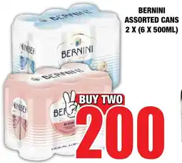 Boxer Liquors Bernini assorted cans offer
