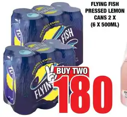 Boxer Liquors Flying fish pressed lemon cans offer