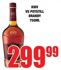 Boxer Liquors Kwv vs potstill brandy offer