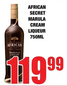 Boxer Liquors African secret marula cream liqueur offer