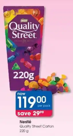 Clicks Nestlé Quality Street Carton offer