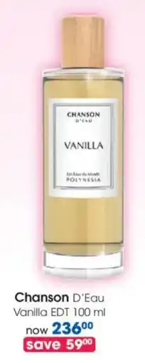 Clicks Chanson D'Eau Vanilla EDT offer