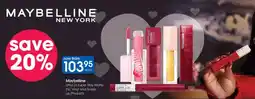 Clicks Maybelline Lifter or Super Stay Matte Ink, Vinyl and Teddy Lip Products offer
