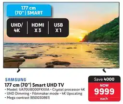 Makro Samsung 177 cm 70" Smart UHD TV offer