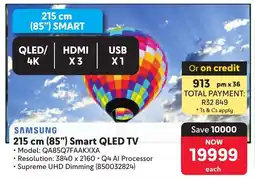 Makro Samsung 215 cm 85" Smart QLED TV offer