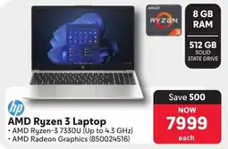 Makro Hp AMD Ryzen 3 Laptop offer