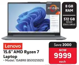 Makro Lenovo 15.6" AMD Ryzen 7 Laptop offer