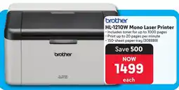 Makro Brother HL-1210W Mono Laser Printer offer