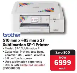 Makro Brother Sublimation SP-1 Printer offer