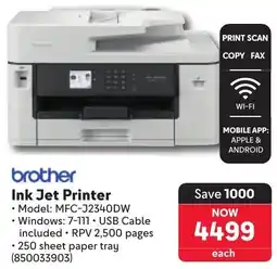 Makro Brother Ink Jet Printer offer