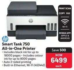 Makro Hp Smart Tank 750 All-in-One Printer offer
