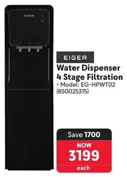 Makro Eiger Water Dispenser 4 Stage Filtration offer