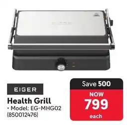 Makro Eiger Health Grill offer
