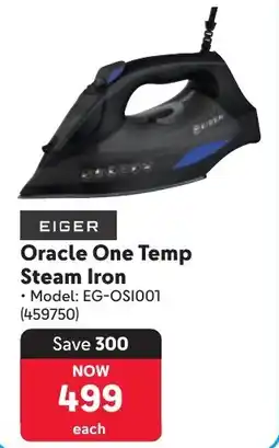 Makro Eiger Oracle One Temp Steam Iron offer